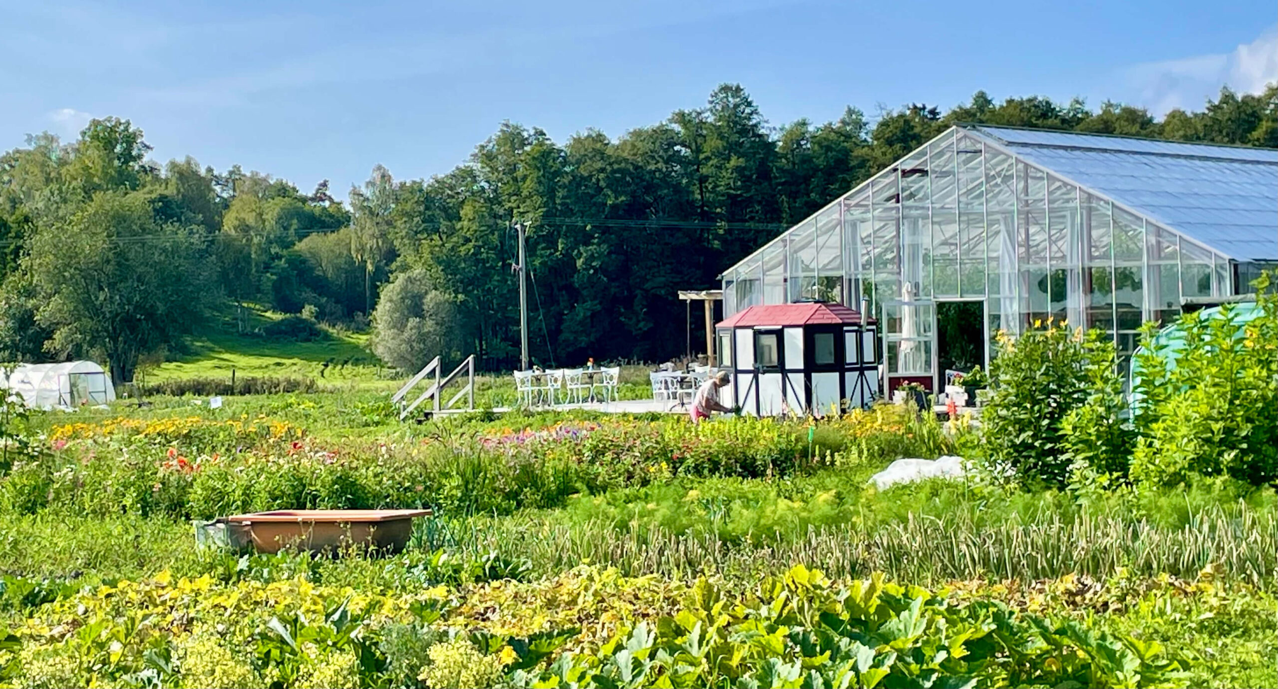 Alsike Prästgård — friland och växthus